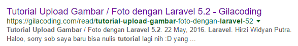 laravel slug
